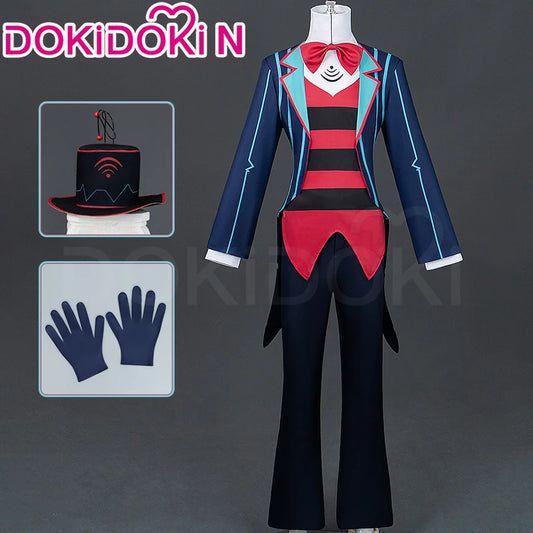 IN STOCK Vox Cosplay Costume Anime Cosplay【XS-3XL】DokiDoki-N Vees Vox Cosplay Hat Demon Men Costume Vox Plus Size