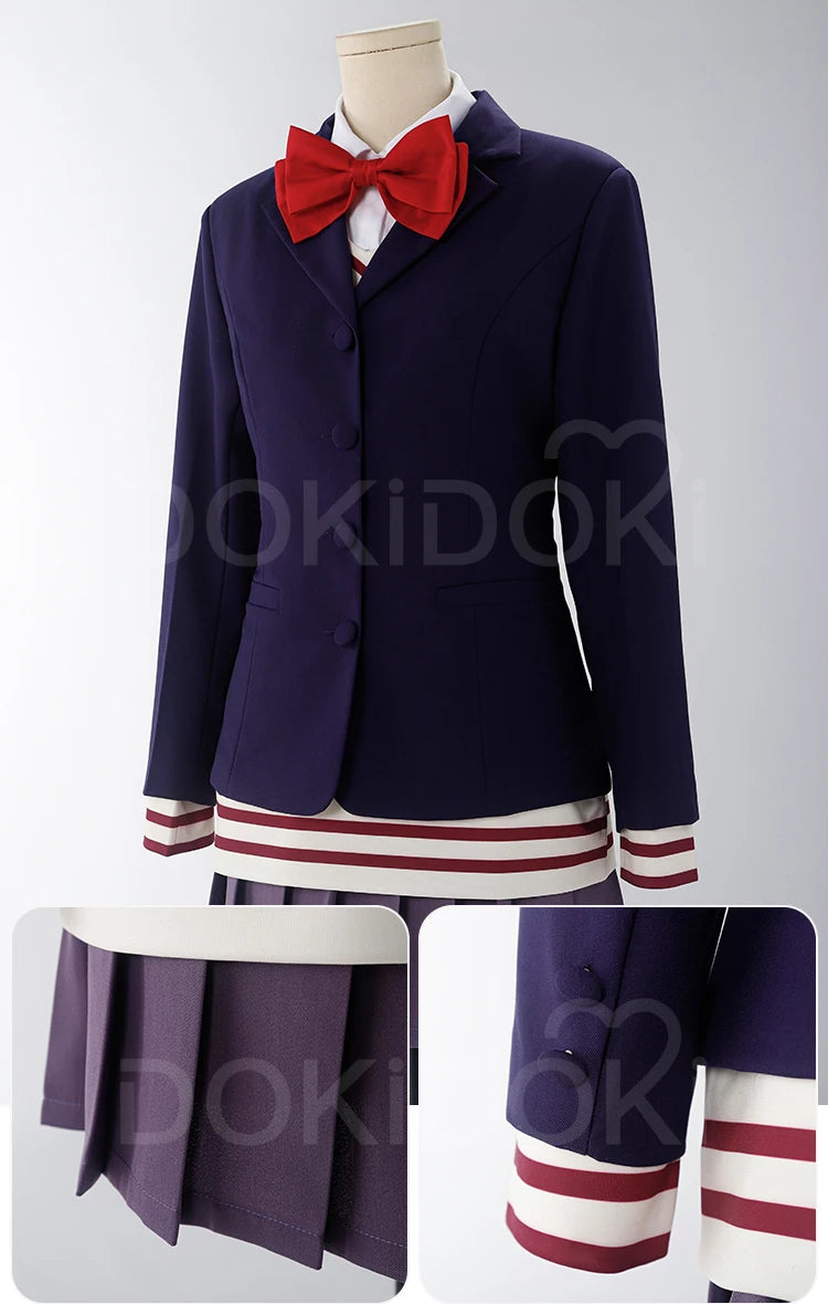 Shiratori Aira Cosplay Costume Anime Dandadan Cosplay DokiDoki-R Women DAN DA DAN Cute School Uniform JK Shiratori AiraChristmas