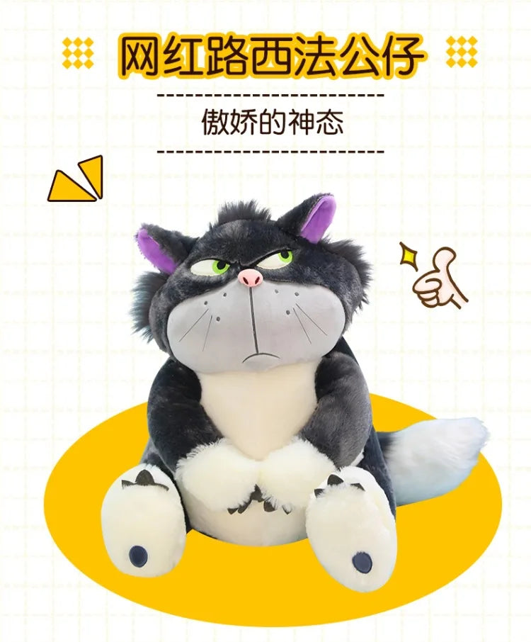30-60cm Genuine Disney Lucifer Plush Toy Kawaii Stuffed Animal Plush Toys Japan Figaro Cinderella's Cat kids girl Birthday Gifts