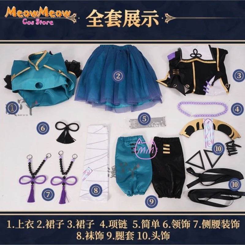 Project Sekai Zombie Cosplay Costume Adult Woman Polyester