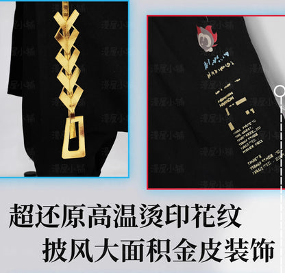 Arknights Executor The Ex Foedere Cosplay Costume Wig Game Uniform Cloak Federico Giallo Halloween Party for Women Men iCoser