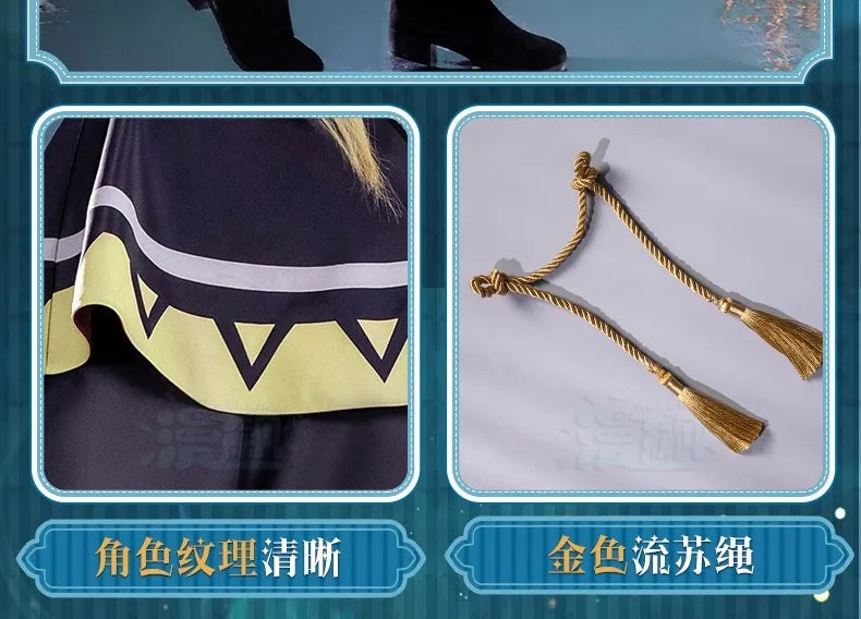 Anime Silent Witch Monica Everett Cosplay Costume Magic Robe Seven Sages Uniform Halloween Party for Women Girls Carnival Outfit