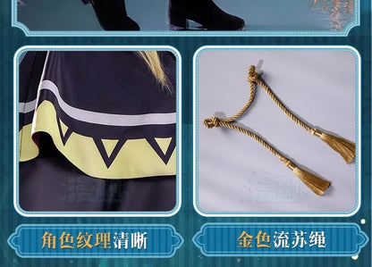 Anime Silent Witch Monica Everett Cosplay Costume Magic Robe Seven Sages Uniform Halloween Party for Women Girls Carnival Outfit