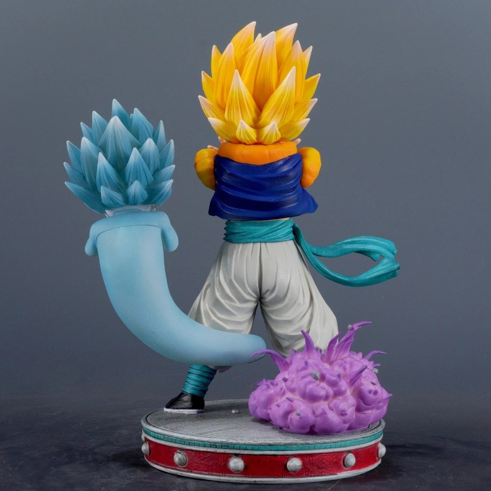 24cm Anime Dragon Ball Gotenks PVC Action Figure Statue Desktop Ornament Model Toy Gift