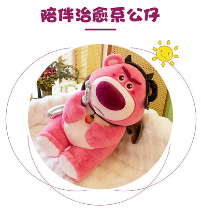45/60/75cm Big Size Lotso Disney Anime Plush Stuffed Doll Kawaii Room Decor Plushies Children Cartoon Pillow Holiday Gifts