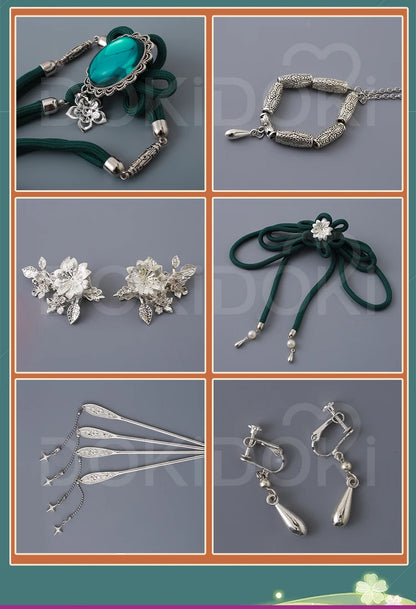 Maomao Cosplay Costume Anime The Apothecary Diaries DokiDoki-R Women Green Dress Mao Mao Xidu Banquets Cosplay Halloween