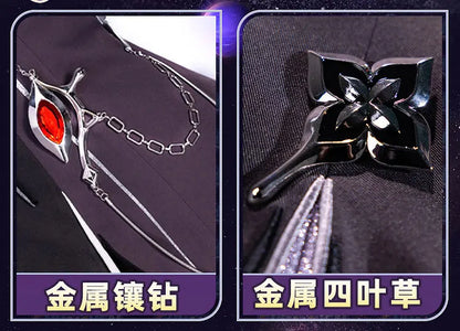 Honkai Star Rail Evernight March 7th Cosplay Costume Dress Headwear Mysterious Foreign Guest Halloween Party for Women iCoser