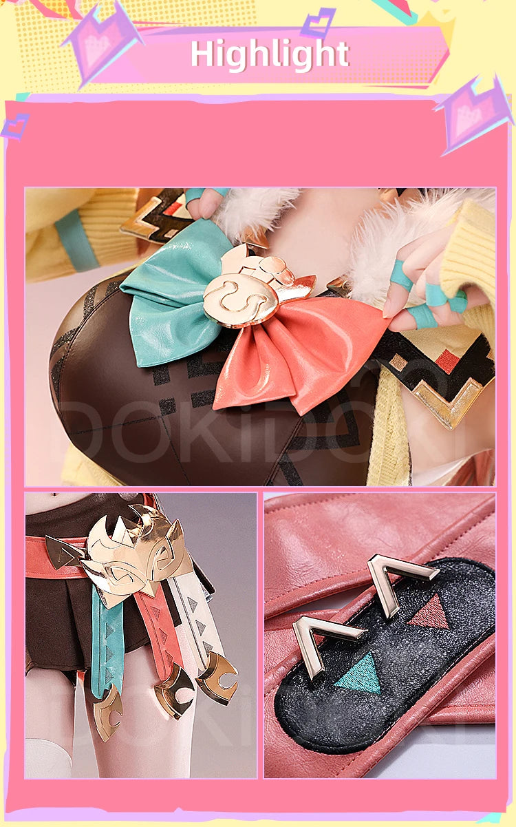 IN STOCK Varesa Cosplay Costume Game Genshin Impact【S-5XL】DokiDoki-SR Women Cute Halloween Cosplay Varesa Wig Plus Size