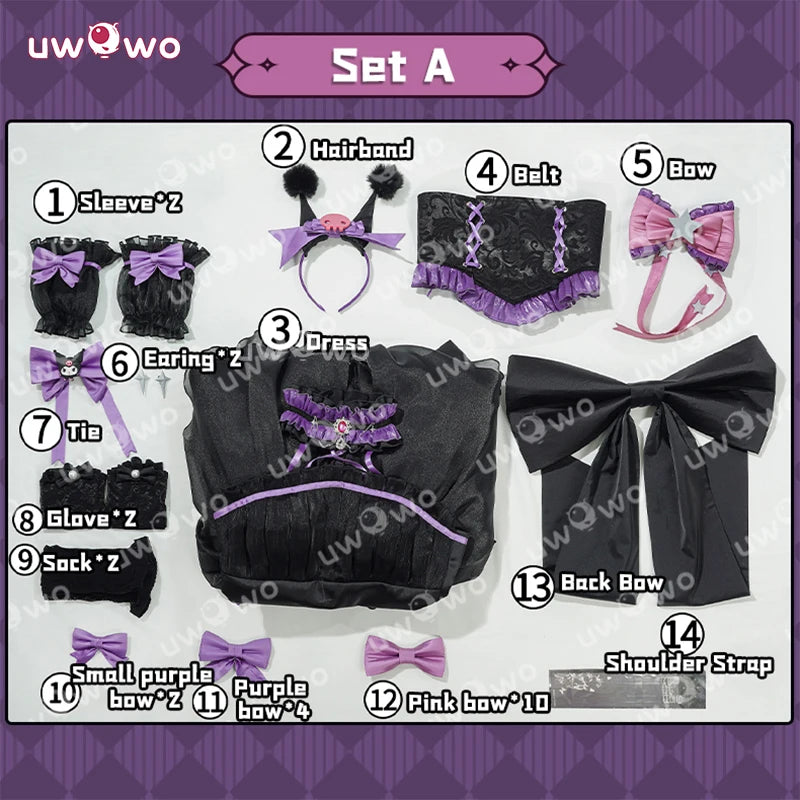UWOWO Collab series: Game Identity V Blood Queen Mary Cosplay Costume Purple Costume