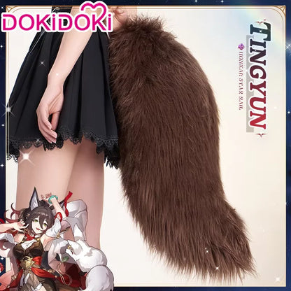 IN STOCK Jiaoqiu Tingyun Fugue Tail Ears Cosplay Props Game Honkai: Star Rail Cosplay DokiDoki Cute FoxEars Tail Foxian