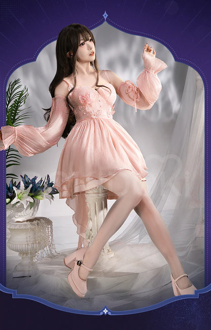 IN STOCK Dreamy Heart Heroine MC Hunter Cosplay Costume Game Love and Deepspace【S-3XL】DokiDoki-R Rafayel Women Halloween Dress