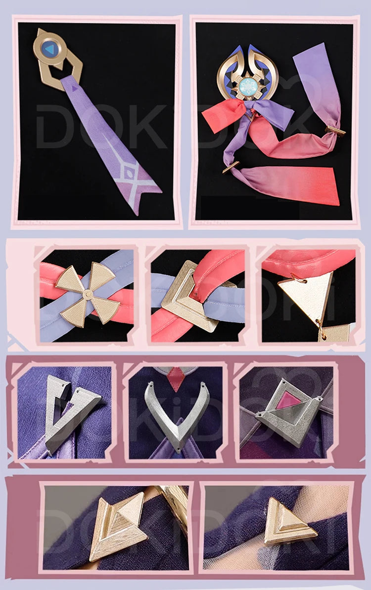 Citlali Cosplay Costume Game Genshin Impact DokiDoki-R Natlan Women Dress Citlali Headwear Cosplay Costume Halloween