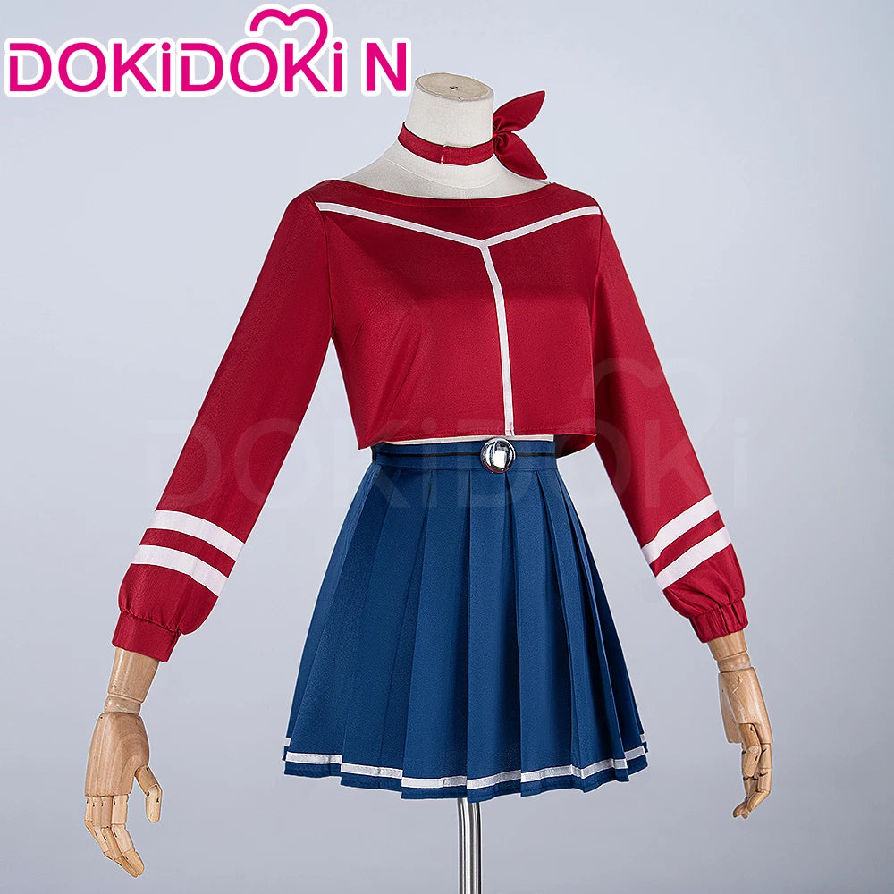 IN STOCK Mita Cosplay Costume Game MiSide【XS-3XL】DokiDoki-N Women Uniform Dress Mita Cosplay Hat Gloves Plus Size