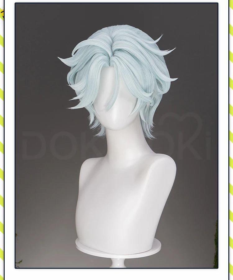 IN STOCK Dahlia Ifa Wig Game Genshin Impact DokiDoki Men Pink Hair Mondstadt Ifa Cosplay Dahlia Book Prop Free Wig Cap