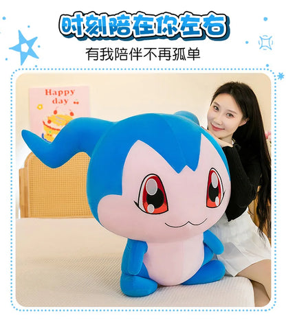 35/45/60CM Large Big Size Chibimon Plushies Kawaii Cartoon Anime Doll Comfortable Soft Doll Children's Ornament Toy Gifts