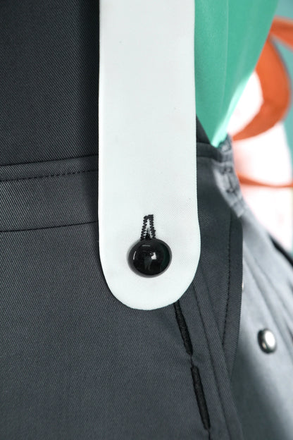 Zenless Zone Zero Zhao Cosplay Costume Dress Uniform Headwear Tail Earrings Rabbit Ear Halloween Party for Women Girls Role Play