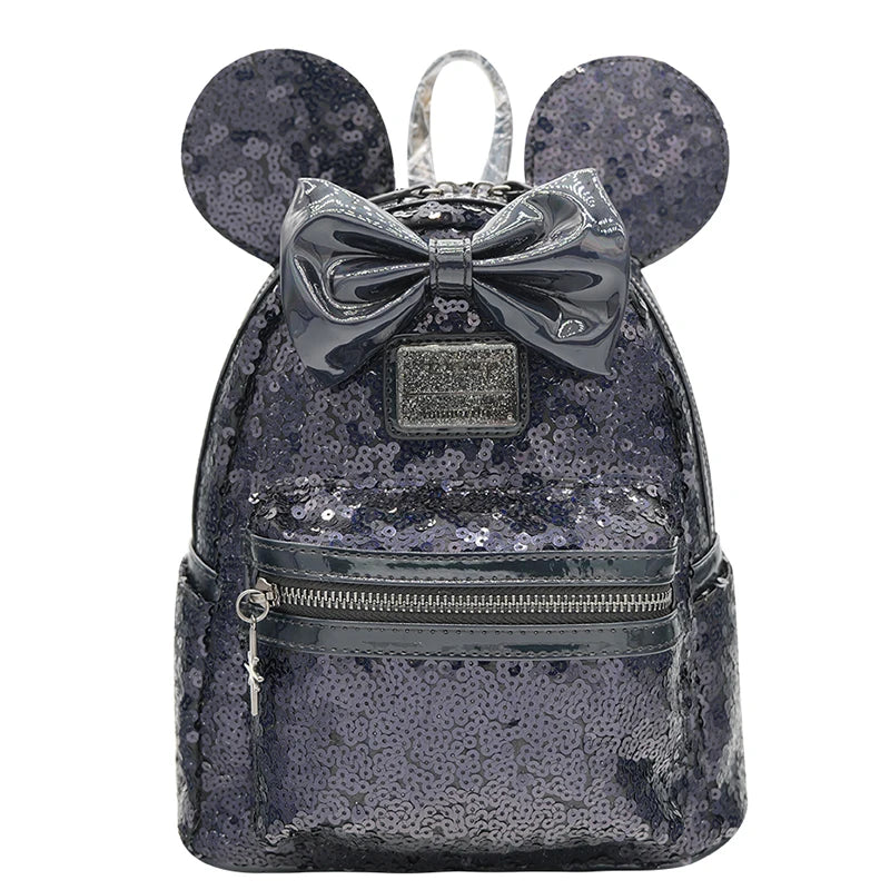 New Cute Loungefly Disney Winnie The Pooh Flower Brown Cartoon Mini Backpack Red Mickey Mouse Backpack Cute Cartoon Bag Gifts