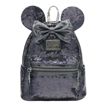New Cute Loungefly Disney Winnie The Pooh Flower Brown Cartoon Mini Backpack Red Mickey Mouse Backpack Cute Cartoon Bag Gifts