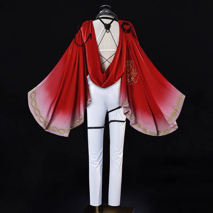 Wuthering Waves Lupa Cosplay Costume Wig Bodysuit Earrings Tail Headwear Halloween Party for Women Girls Carnival Props iCoser