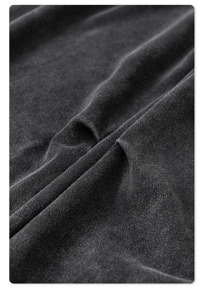 ZODF Retro 2024 Winter Patchwork Pants For Men Unisex Washed High Street 370gsm Oversized Double Knees Straight Trousers HY0878