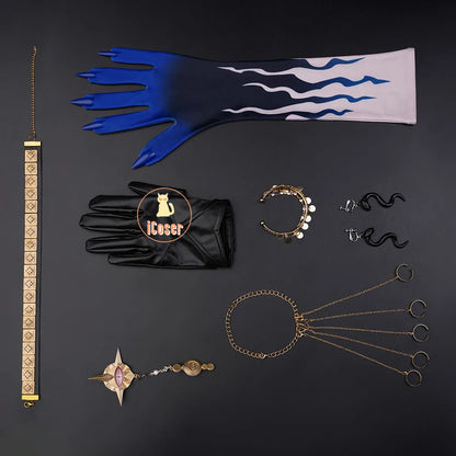 Wuthering Waves Galbrena Cosplay Costume Wig Uniform Outfit Jacket Carnival Halloween Party for Women Girls Role Play Cos Props