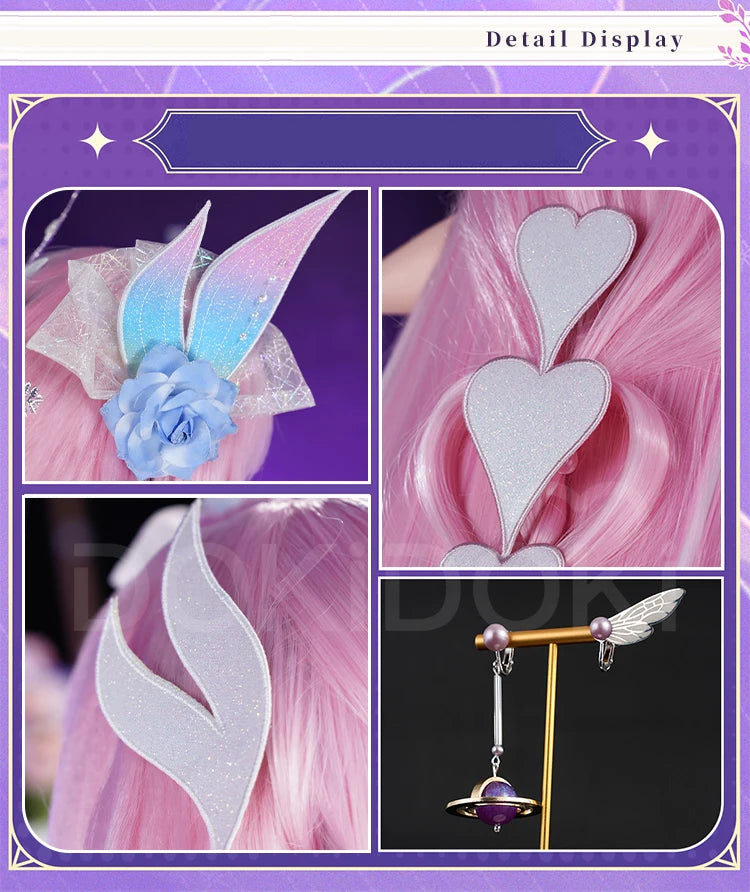 IN STOCK Cyrene Cosplay Costume Game Honkai: Star Rail【S-2XL】DokiDoki-R HSR Cyrene Dress Veil Plus Size