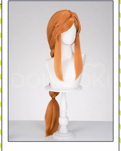 IN STOCK Flamme Wig Anime Frieren: Beyond Journey's End DokiDoki Flamme Cosplay Women 100cm Long Orange Wig Free Cap