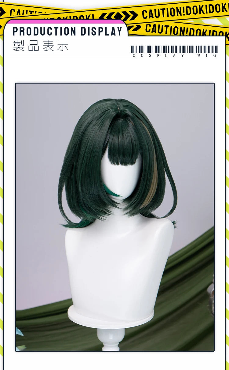 IN STOCK Ineffa Nefer Jahoda Flins Wig Game Genshin Impact DokiDoki Men Gradient Deying Hair Flins Cosplay Free Cap Halloween