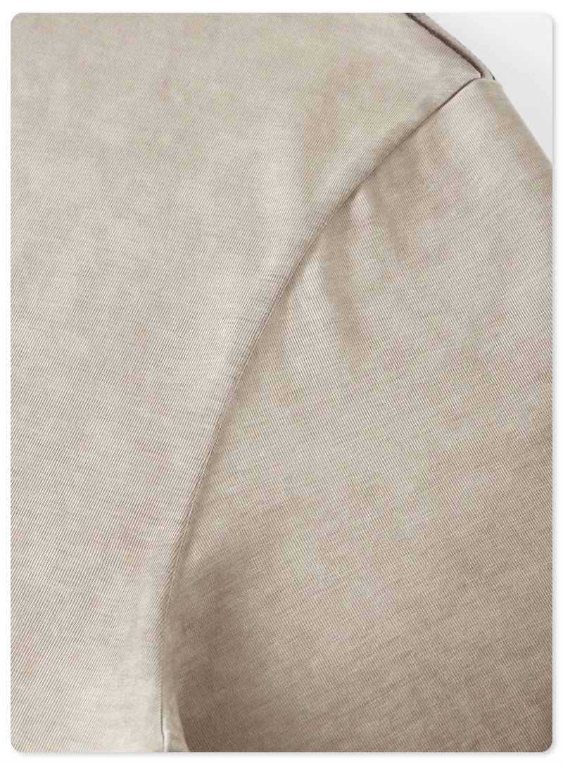 ZODF 2023 Men's Summer 255G Wash Gradient Fried Cotton T Shirt Round Neck Short Sleeve American Retro Loose T-Shirt HY0547