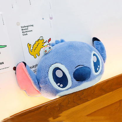 55/80cm Disney Lilo and Stitch Pillow Plush Toy Cartoon Anime Stuffed Kawaii Scrump Stich Doll Plushie Kids Birthday Xmas Gifts