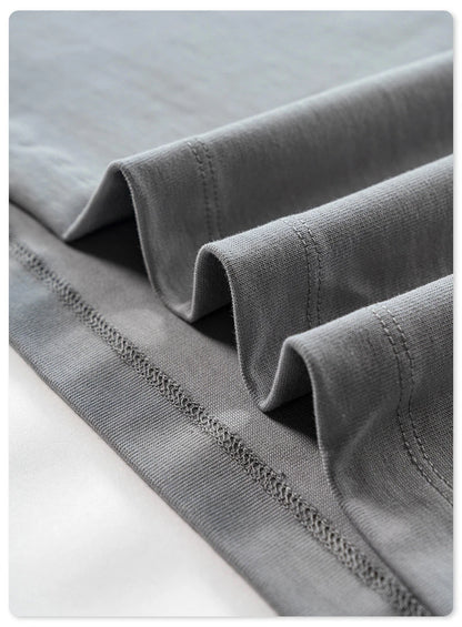 ZODF 2024 Heavy-Weight 345gsm Basic Solid T-Shirts For Men Unisex Women Summer Loose 100% Cotton T Shirt Brand Clothes HY0771