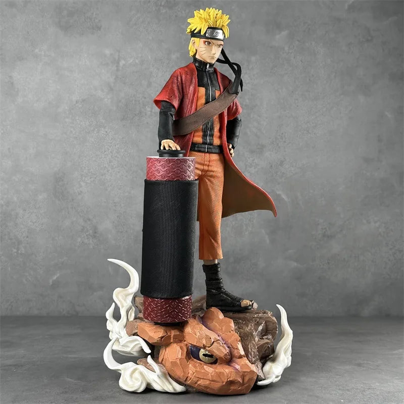42CM Anime Naruto Uzumaki 1/6 Action Figures Cartoon Anime GK PVC Model Doll Collectible Statue Boy Toys For Collection Gift