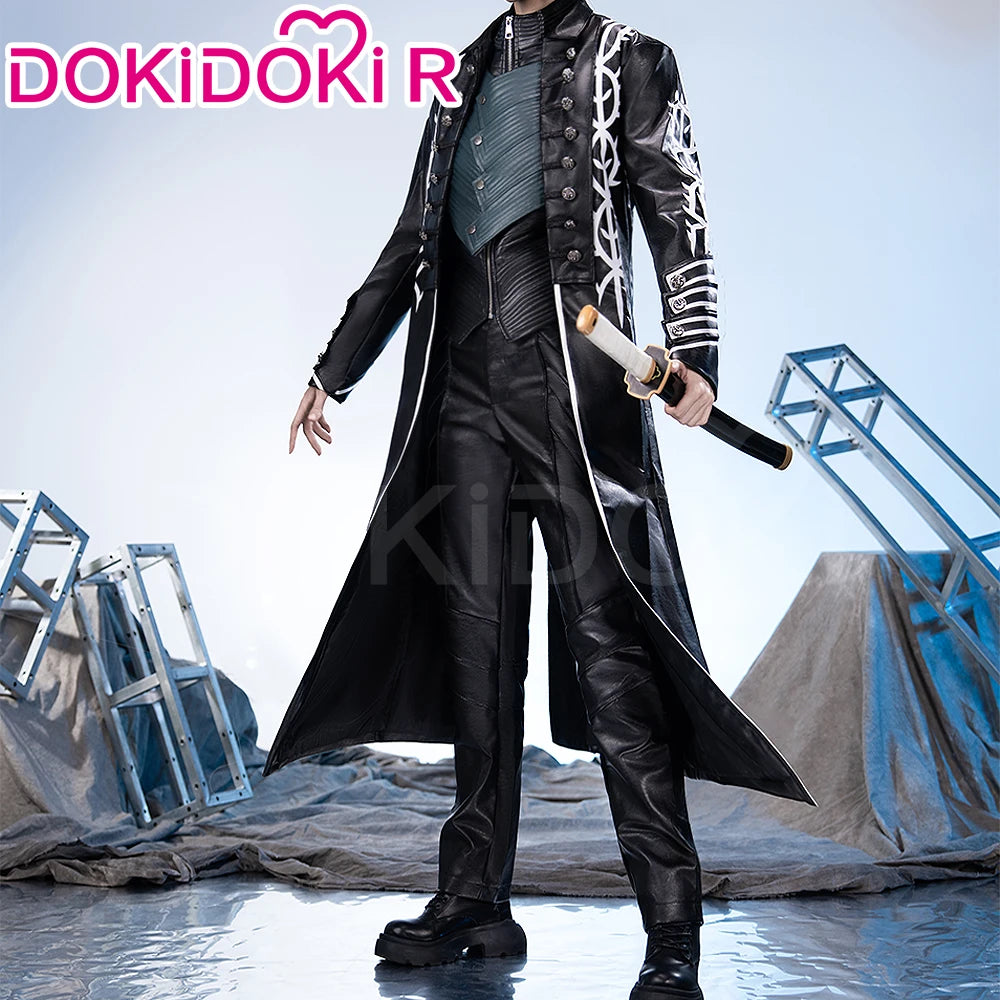 Vergil Cosplay Cotsume Game Cosplay【S-3XL】DokiDoki-R Vergil Nelo Angel Cosplay Slayer Men Halloween Costume Plus size