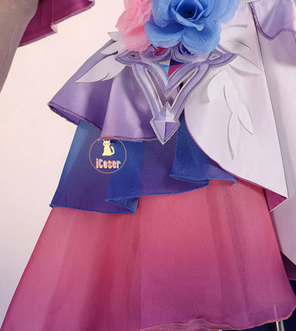 Honkai Star Rail Cyrene Cosplay Costume Wig Dress Headwear Earrings New Skin Outfit Elysia Amphoreus Halloween Party Women Girls