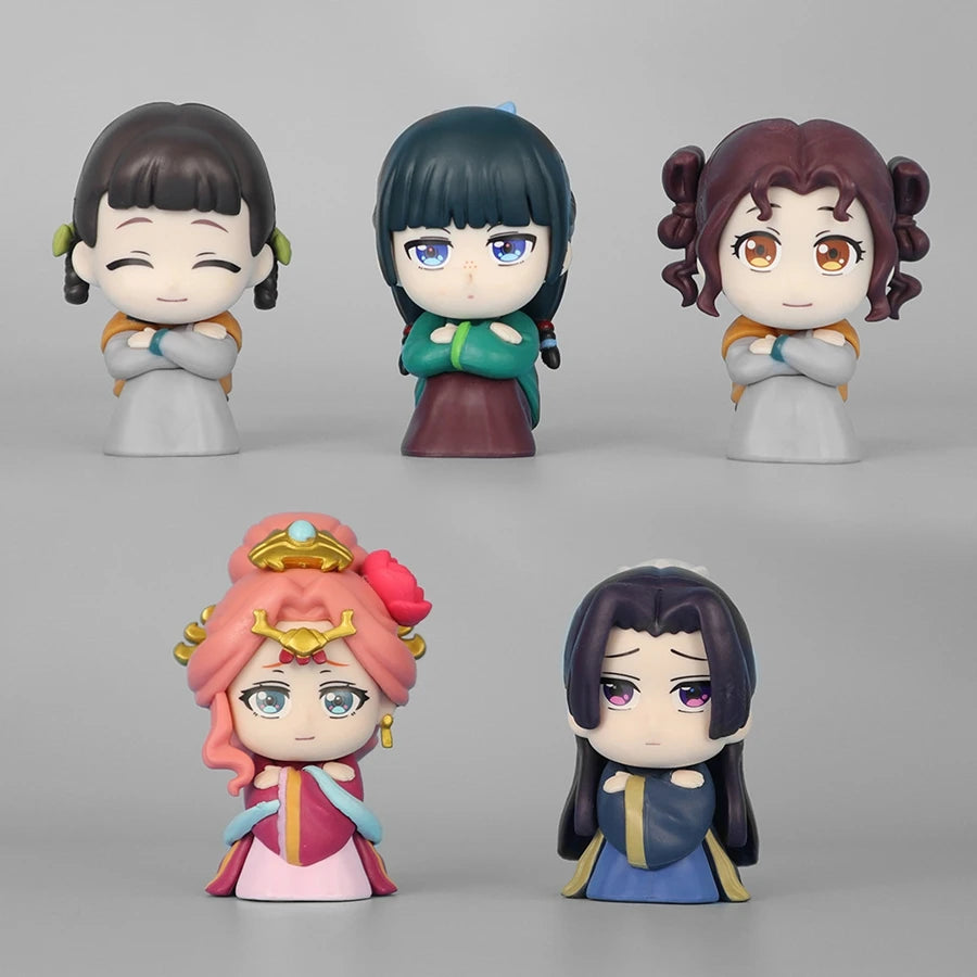 1/5pcs 9cm Kusuriya no Hitorigoto Maomao Q Version Anime PVC Action Figure Collectible Model Toy - 5PCS