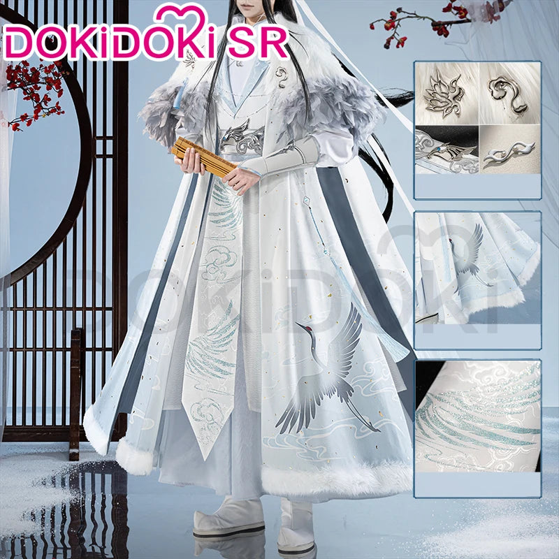 【Official】IN STOCK Lan Wangji Wei Wuxian Doujin Cosplay Costume Anime Dao Mo To Shi DokiDoki-SR Men Winter Halloween Costume