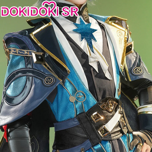 【Ready for Ship】 Anaxa Cosplay Costume Game Honkai: Star Rail DokiDoki-SR HSR Men Costume Anaxa Cosplay Wig Metal Accessory