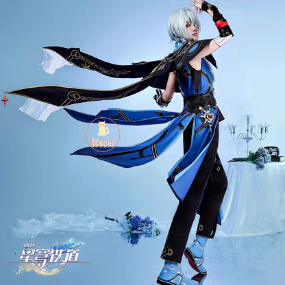 Honkai Star Rail Anaxa Cosplay Costume Wig Uniform Outfit Anaxagoras Grove of Epiphany Amphoreus Carnival Halloween Women Men