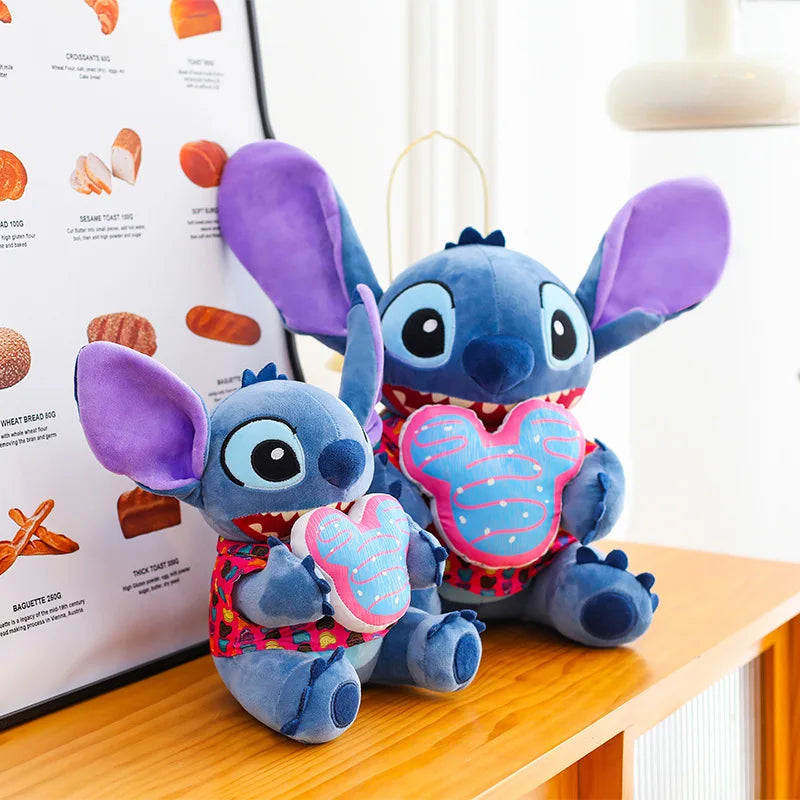 30/70CM Cartoon Lilo and Stitch Disney Plush Toys Anime Stuffed Xmas Biscuit Classic Stich Doll Plushie Kids Birthday Gifts