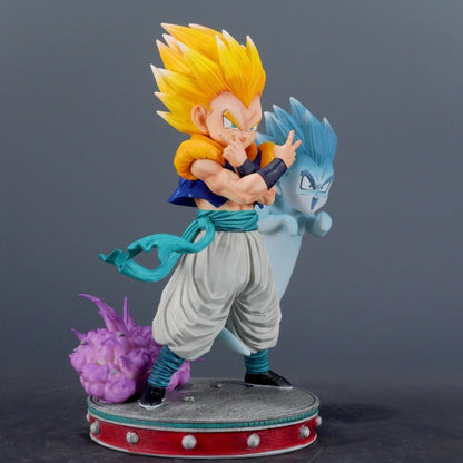 24cm Anime Dragon Ball Gotenks PVC Action Figure Statue Desktop Ornament Model Toy Gift