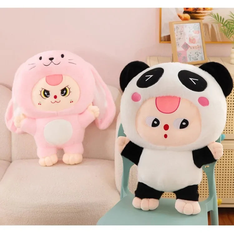 32/62cm Kawaii Baby Three Years Old Plush Doll Toy Baby Three Rabbit Series Stuffed Pillows Toy Ornaments Xmasgifts for Girls