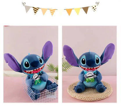35/45/60cm Big Size Stitch Disney Anime Plush Stuffed Doll Kawaii Room Decorated with Plushies Pillow Ornaments Holiday Gifts