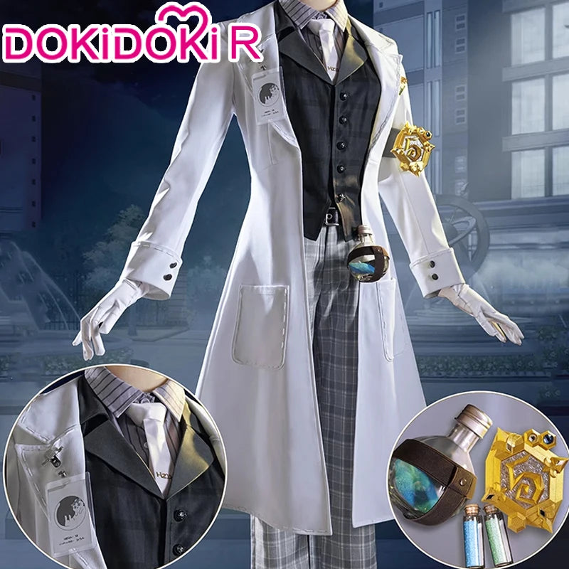 Gatto Embalmer Cosplay Costume Game Identity V【XS-2XL】DokiDoki-R Undertaker Aesop Carl Gatto Cosplay Men Costume Plus Size