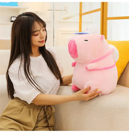55cm Big Size Capybara Cartoon Anime Plush Stuffed Doll Room Plushies Pillow Kawaii Peluche Ornaments Children's Holiday Gifts