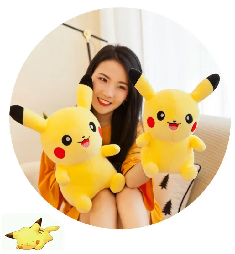 25/30/40/70CM Big Size Pokemon Pikachu Plush Cartoon Animal Stuffed Toys Kawaii Ornament Cushion Plushies Children Toy Gift