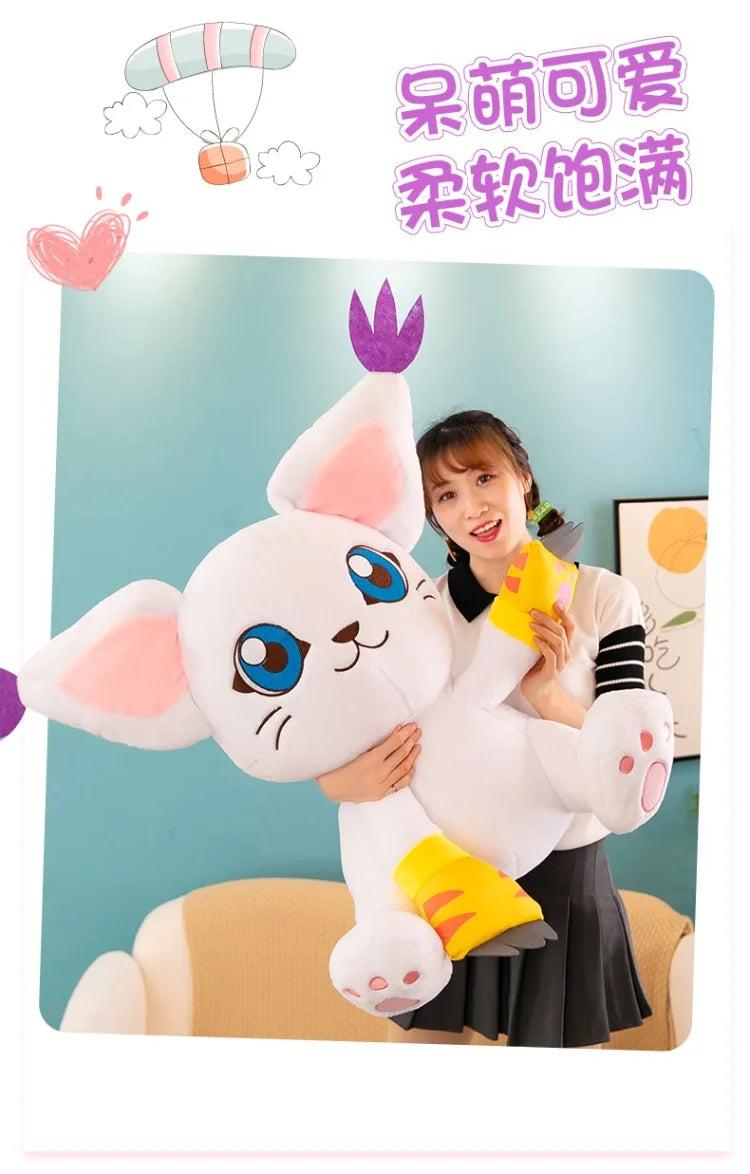 New Digimon Adventure Plush Toys Tailmon Action Figure Cartoon Stuffed Sitting Position Doll Soft Pillow Room Decor Toys Gifts