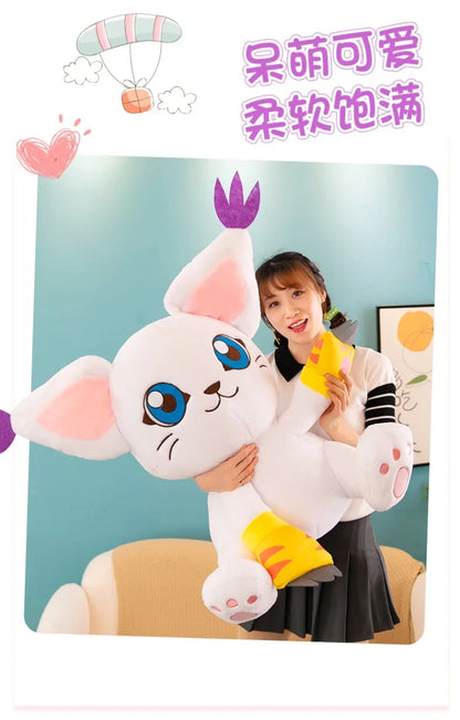 New Digimon Adventure Plush Toys Tailmon Action Figure Cartoon Stuffed Sitting Position Doll Soft Pillow Room Decor Toys Gifts