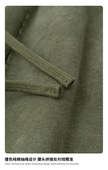 ZODF 2025 Summer Patchwork Washed Cotton Shorts For Men Unisex Retro Y2K High Street Distressed 330gsm Shorts Streetwears HY1057