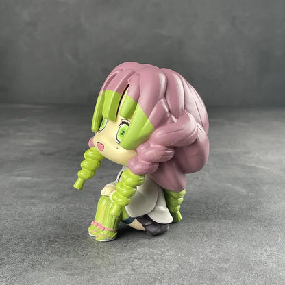 New Demon Slayer Anime Figure Q Version Wind Column Love Column Model Toy Wholesale Ghost Extingishment Blades Honny Souichi