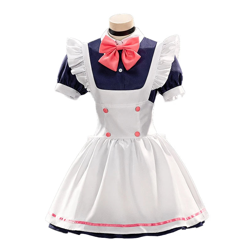 IN STOCK Ayase Momo Maid Cosplay Costume Anime Dandadan【XS-3XL】DokiDoki-N Women Maid Cute Dress DAN DA DA Momo Ayase Plus Size